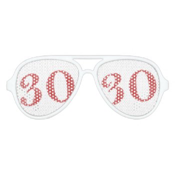 30 Years Anniversary Aviator Sunglasses by ZYDDesign at Zazzle