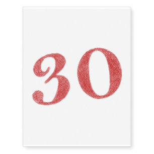 30 years anniversary temporary tattoos