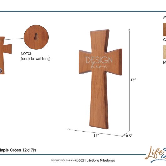 30 Years Down Forever to Go Anniversary Wall Cross (Dimensions)