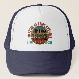 30 years of being awesome vintage 1992 trucker hat