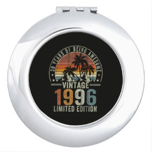 30 Years Of Being Awesome Vintage 1996 Compact Mirror