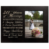 30 Years of Marriage Black Picture Frame (Front)