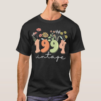 30 Years Old 1994 30Th Birthday Wildflower Women T-Shirt