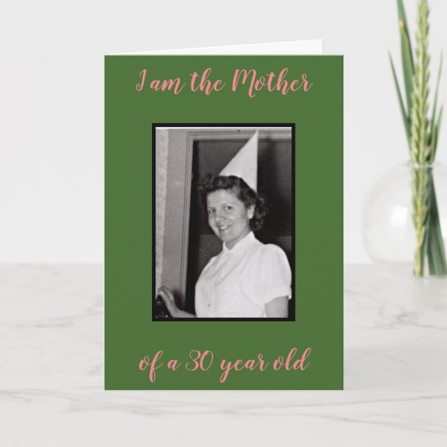 30 years old card (Front)