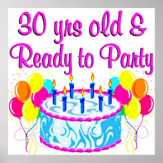 Turning 30 Posters | Zazzle