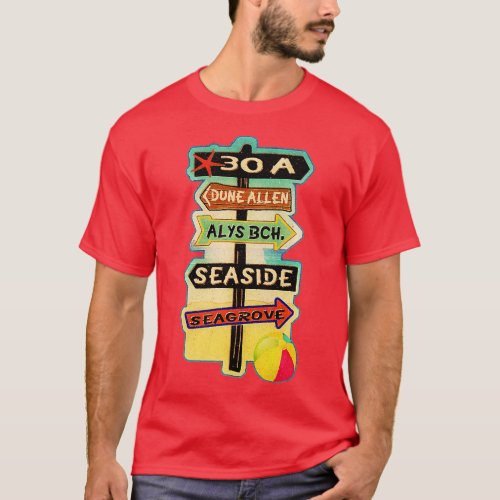 30A Florida Dune Allen Alys Seaside Seagrove Beach T_Shirt