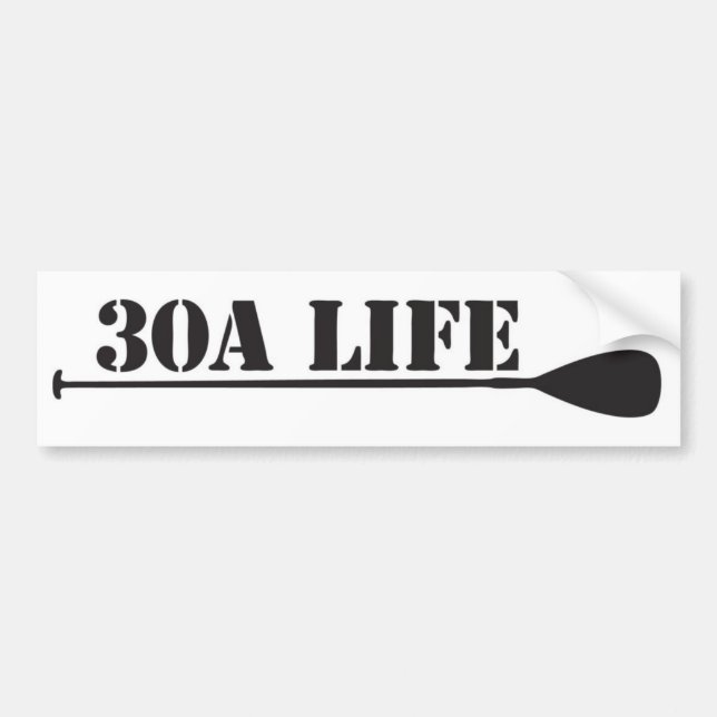 30A LIFE "THE WATERMAN" BUMPER STICKER (Front)