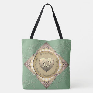 30th/12th Pearl Anniversary Tote Bag