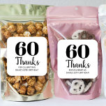 30th 40th 50th 60th 70th 80th Birthday Party Favor Square Sticker<br><div class="desc">30th 40th 50th 60th 70th 80th Birthday Party Favor Square Sticker</div>