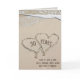 30th Anniversary Beach Hearts Card
