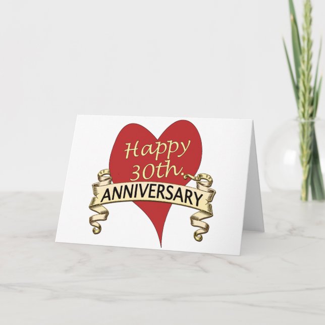 30th. Anniversary Card (Front)