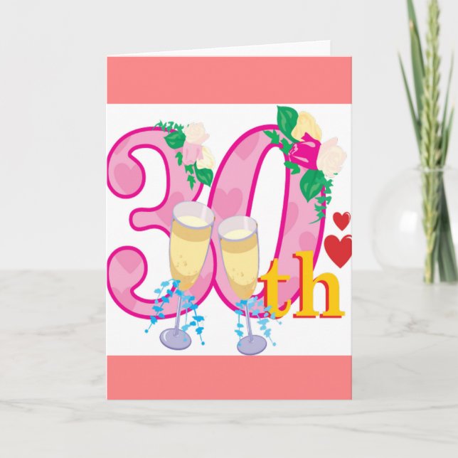 30th anniversary card (Front)