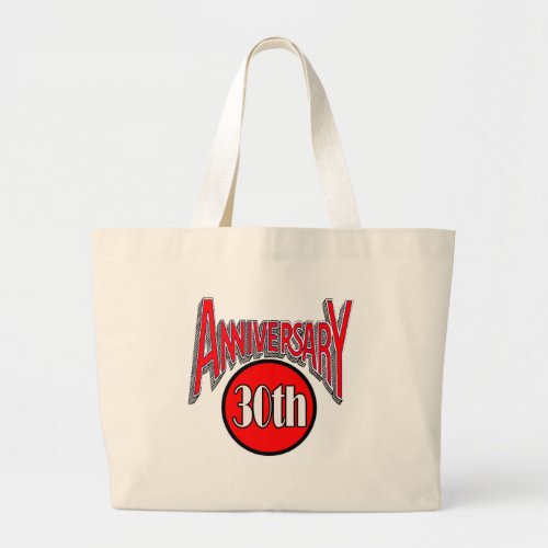 30th anniversary large tote bag