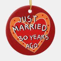 30th Anniversary or Any Yr Keepsake Christmas Gift