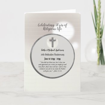 30th Anniversary Ordination Priest - ANY Clergy Card