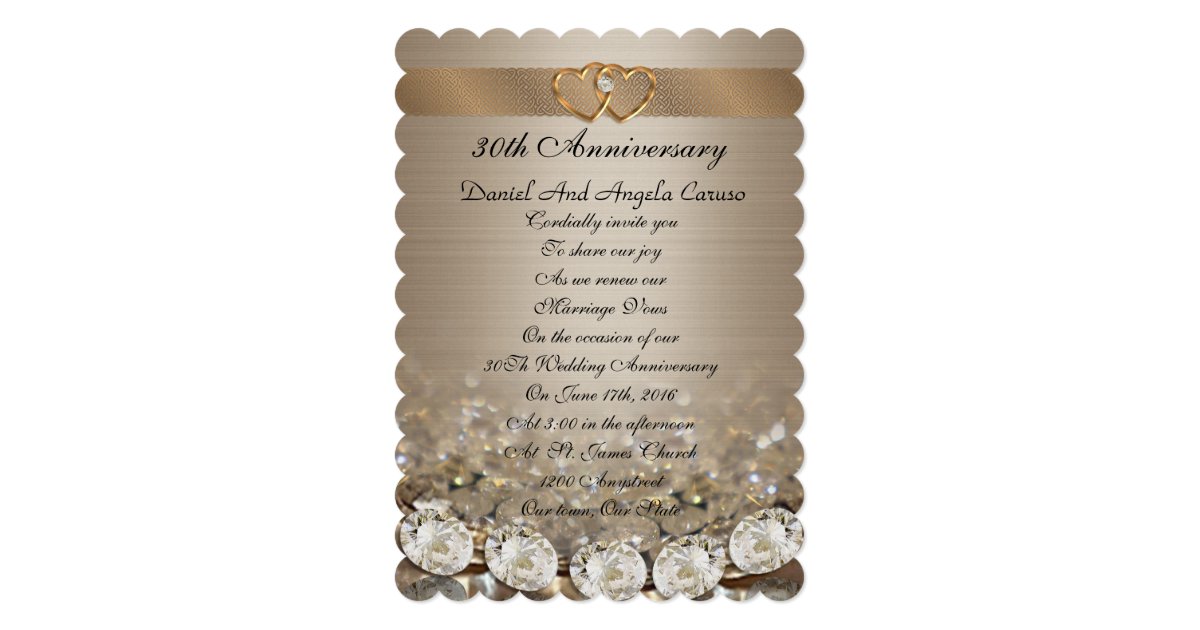 30th Anniversary Party Invitations