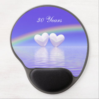 30th Anniversary Pearl Hearts Gel Mouse Pad