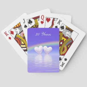 30th Anniversary Pearl Hearts Poker Cards