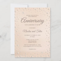 30th Anniversary Pearl Themed Invitation