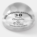 30th Anniversary Pearl Wedding Gift Personalized Paperweight