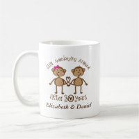 30th Anniversary Personalized His and Hers Mugs