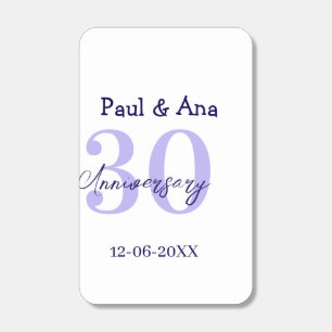 30th anniversary purple bold letter name simple re matchboxes