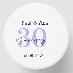 30th anniversary purple bold letter name simple re mini candle favors