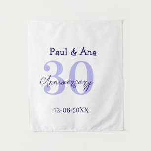 30th anniversary purple bold letter name simple re tapestry