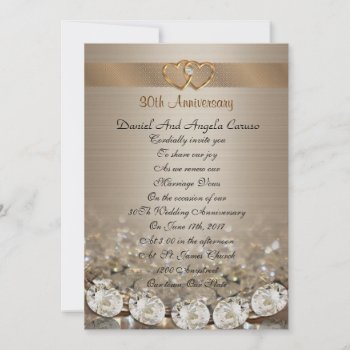 30th Anniversary Vow Renewal Invitation by Irisangel at Zazzle