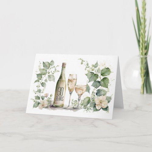 30th Anniversary Wine and Ivy Card