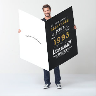 30th Birthday 1993 Custom Jumbo Legendary Funny Card