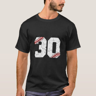 30th Birthday 30 Years Old Baseball Bday Men Wome T-Shirt