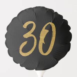 30th birthday anniversary gold balloon