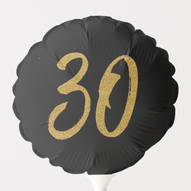30th birthday anniversary gold balloon (Front)