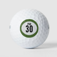 30th birthday anniversary  Par 30 on green grass Golf Balls