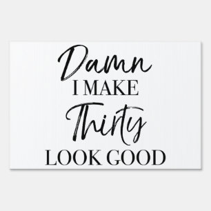 30th Birthday Attitude Sign