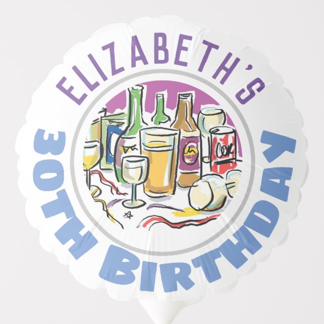 30th Birthday Balloon (Front)