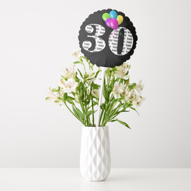 30th Birthday Balloon Bouquet (Vase)