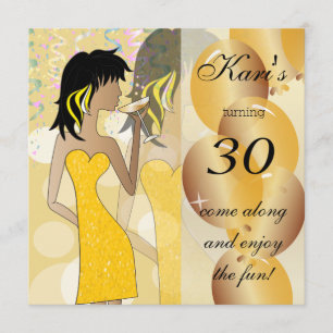 30th Birthday Bash Party Invitation