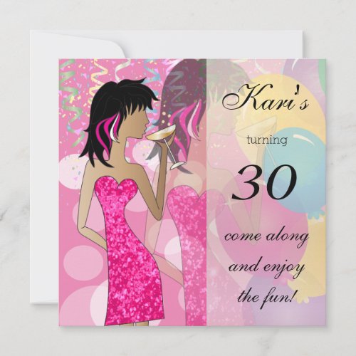 30th Birthday Bash Party Invitation