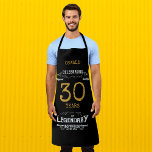30th Birthday Black Gold Legendary Funny Apron<br><div class="desc">A personalized elegant 30th Birthday BBQ apron that is easy to customize for that special birthday party occasion.</div>