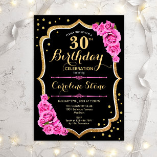 30 thank you cards blank invitations pink dress damask with envelopes –  Pink the Cat