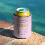 30th Birthday Born 1993 Add Name Pink Gray Can Cooler