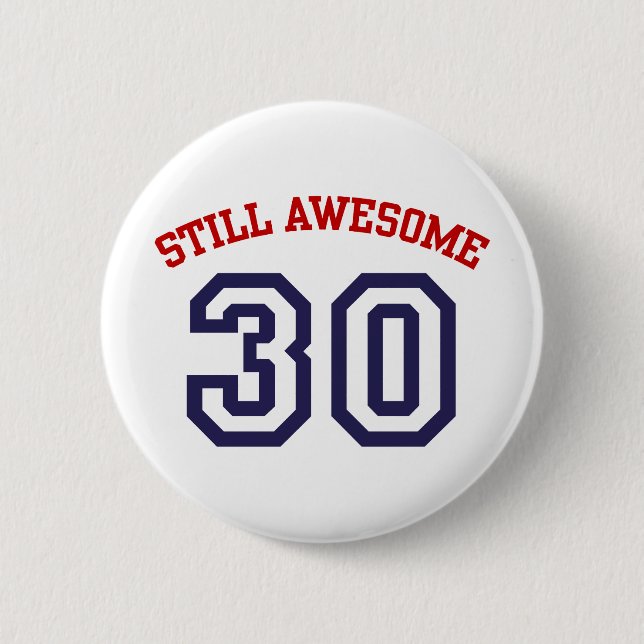 30th Birthday Button (Front)