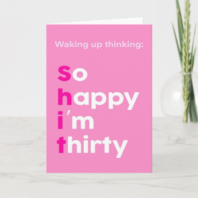 30th Birthday Card (Front)