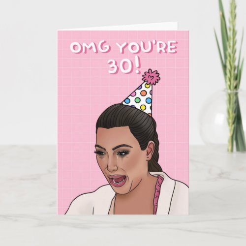 30th Birthday Card 