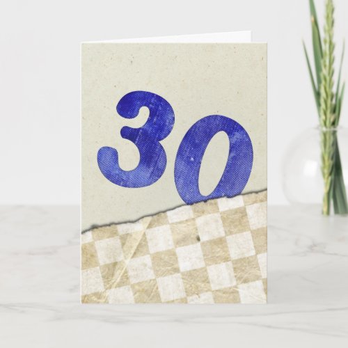 30th Birthday Card