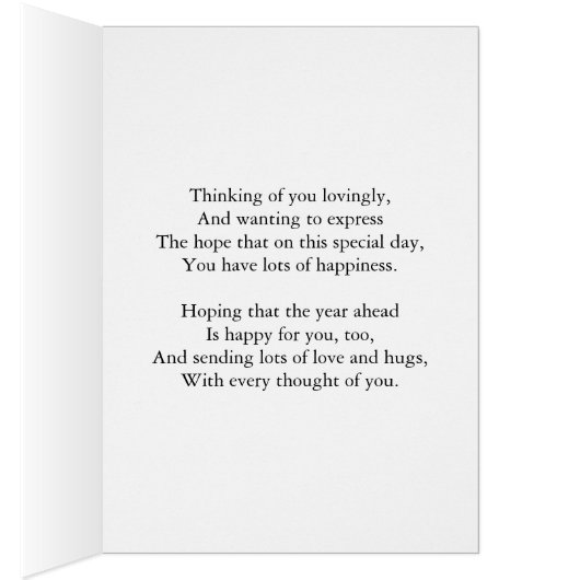 30th birthday card with lavender flowers (Inside (Right))