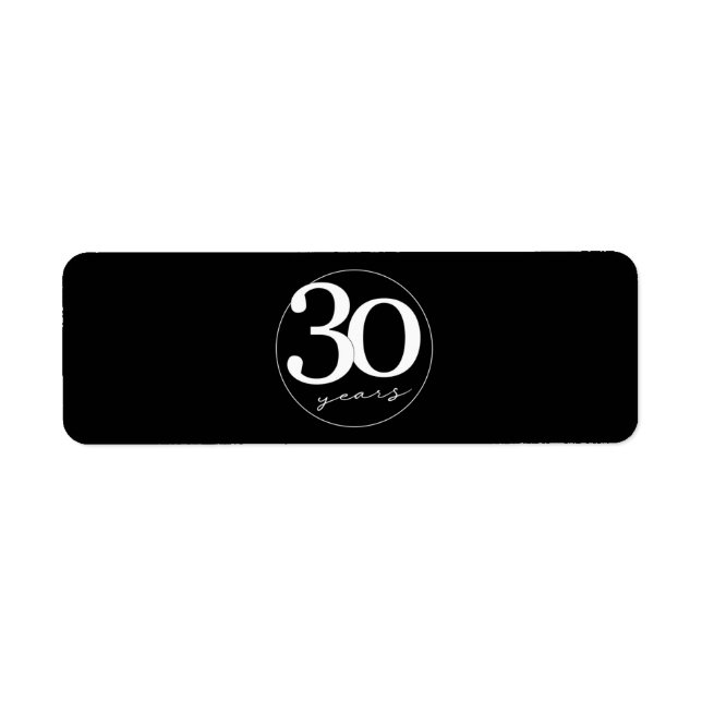 30th Birthday Cigar Seal Label Party Favor / Gift (Front)