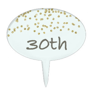 30th Birthday Confetti Cake Topper